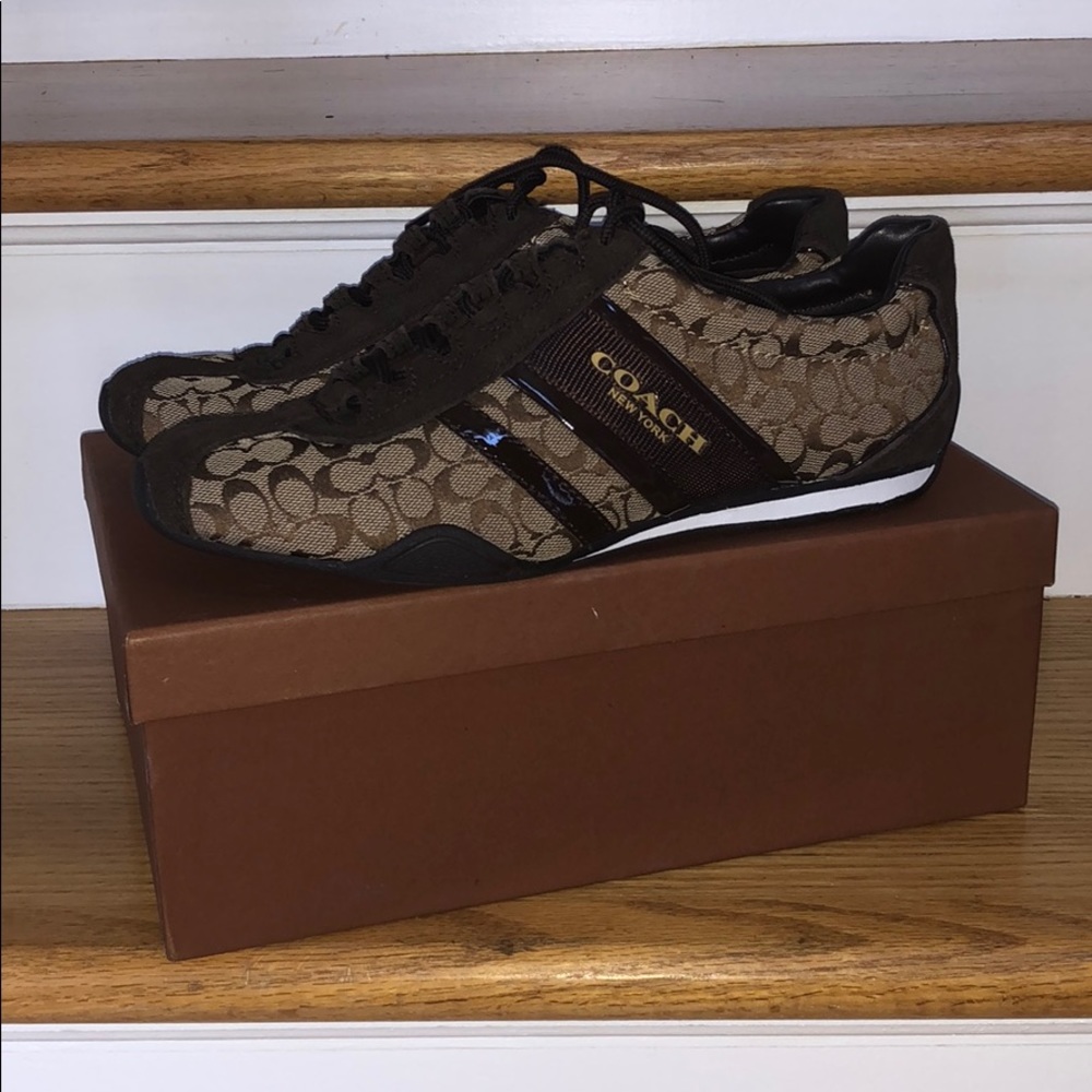 NEW Coach Remonna Signature C/Patent Sneaker